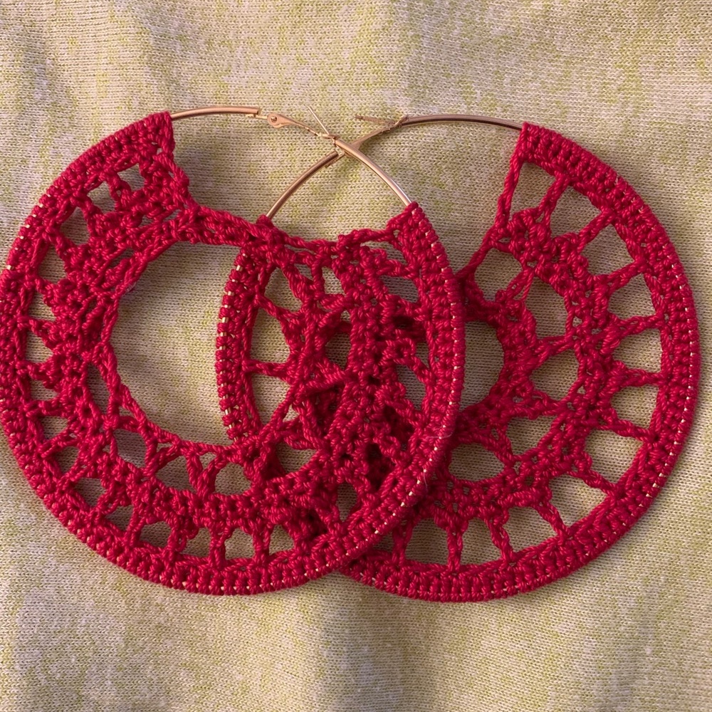 Crochet Earrings. I will customize a pair for you.